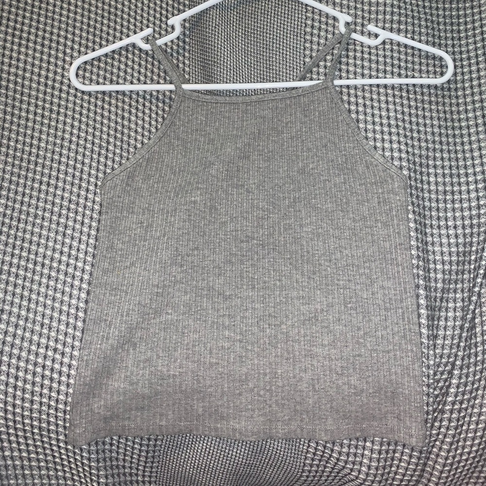 Grey American Eagle Halter Tank